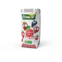 Cocktail Kid's fraise bio - brique de 20 cl