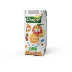 Cocktail Kid's multifruits de France bio - brique de 20 cl