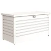 Coffre de jardin 130 en acier galvanisé coloris blanc Biohort - 134 x 62 x 71 cm