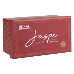 Coffret 4 coupelles en grès rouge Jaspe - Ø 12 cm