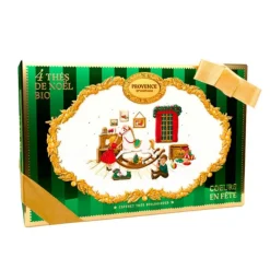 Coffret assortiment de thés cœur en fête bio Provence d'Antan - 24 sachets