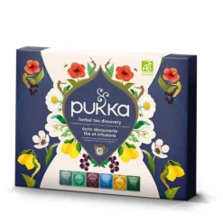 Coffret écrin découverte thés et infusions bio Pukka - x 30 sachets