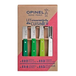 Coffret de 4 couteaux de cuisine coloris vert Opinel - 215 x 130 x 28 mm