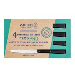 Coffret de 4 couteaux de table coloris noir en plastique et inox Opinel - 257 x 154 x 15 cm