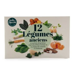 Coffret de 12 sachets de graines de légumes anciens à semer Radis & Capucine