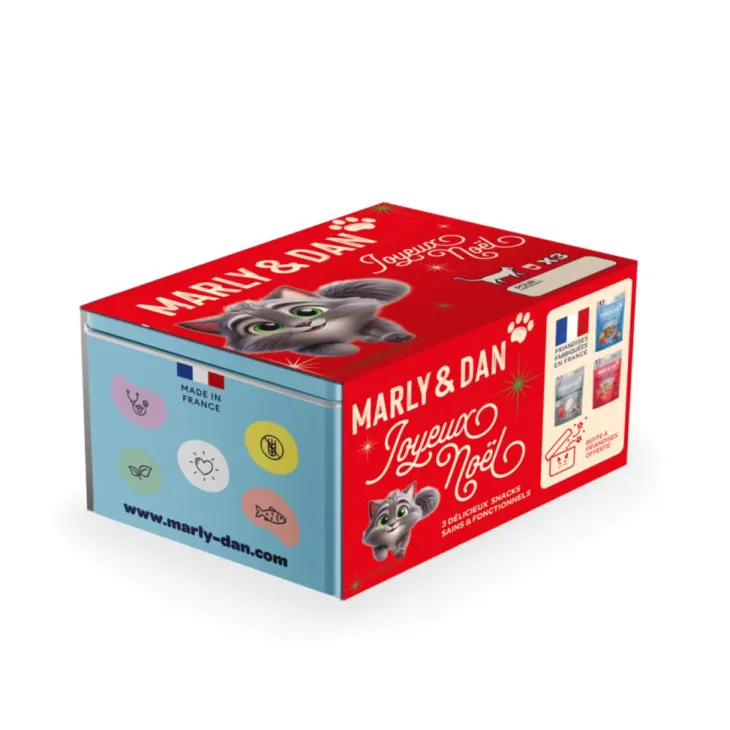 Coffret de Noël multipack pour chat Marly & Dan - 120g