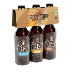 Coffret dégustation bières bio Brasseurs Savoyards - 3 x 33 cl