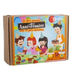Coffret DIY Je fais pousser mes 10 pots monstres