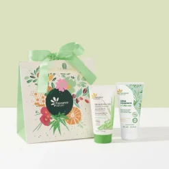 Coffret duo aloe vera avec sac Cosmos Organic Fleurance nature - 2 x 50 ml