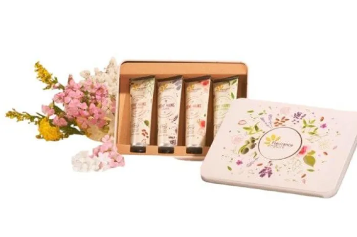 Coffret parfumé mains instant douceur bio Cosmos Organic Fleurance nature - 120 ml