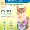 Collier insectifuge pour chat coloris blanc Francodex - Ø 35 cm