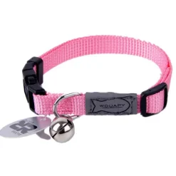 Collier pour chat en nylon coloris rose Wouapy Basic Line - Taille unique