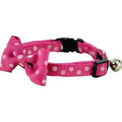 Collier pour chat fushia nylon Nœud Papillon Wouapy – Taille unique