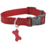 Collier pour chien coloris rouge en nylon tressé Bobby Safe – Taille XL