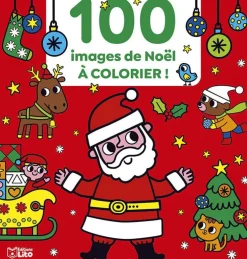 Coloriage 100 images de Noël à colorier - Dès 3 ans - 64 pages
