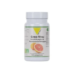 Complément alimentaire bio à l’extrait de pépins de pamplemousse Vit’All+ Citro Vital - les 100 comprimés