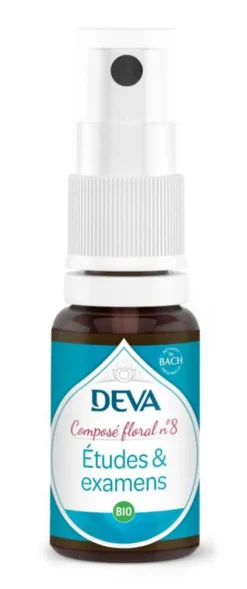 Complément alimentaire composé floral études & examens bio Deva - spray 15 ml