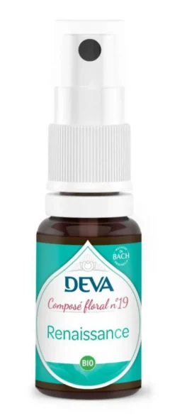 Complément alimentaire composé floral renaissance bio Deva - spray 15 ml