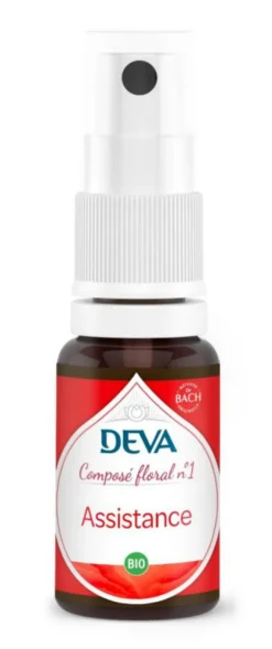 Complément alimentaire composé floral assistance bio Deva - spray 15 ml