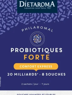 Complément alimentaire confort express probiotiques forte Dietaroma Philaromal - 14 sachets