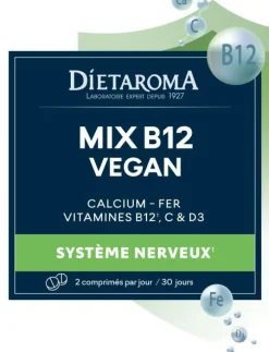 Complément alimentaire mix b12 vegan système nerveux Dietaroma - 30 comprimés