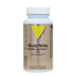 Complément alimentaire pour l’équilibre de la glycémie Vit’all+ Gluci Vital - 60 gélules