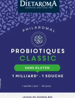 Complément alimentaire sans gluten probiotique classic Dietaroma Philaromal - 20 sachets