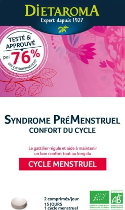 Complément alimentaire syndrome prémenstruel confort du cycle bio Dietaroma - 80 gélules
