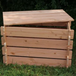 Composteur basic en bois Mon Petit Potager 120 x 90 cm - 165 L