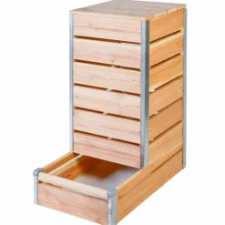 Composteur en bois Mon Petit Potager 80 x 45 cm - 356 L