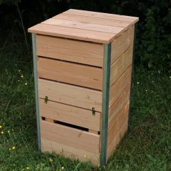 Composteur steel en bois Mon Petit Potager 50 x 45 cm - 148 L