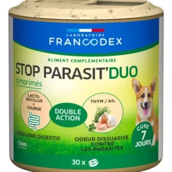Comprimés anti-parasitaires pour chien Francodex Stop Parasit' Duo – x 30