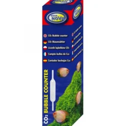 Compte bulles de CO2 en verre, marque AQUA NOVA