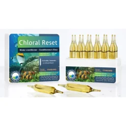 Conditionneur d'eau chloral reset bleu en ampoule x 12