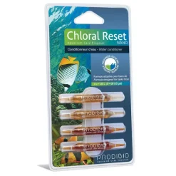 Conditionneur d'eau chloral reset nano bleu en ampoule x 4