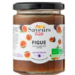 Confiture extra de figue bio Saveurs fruits - 320 g