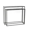 Console en aluminium noir irisé Taille 2 - 100 x 30 x 85 cm
