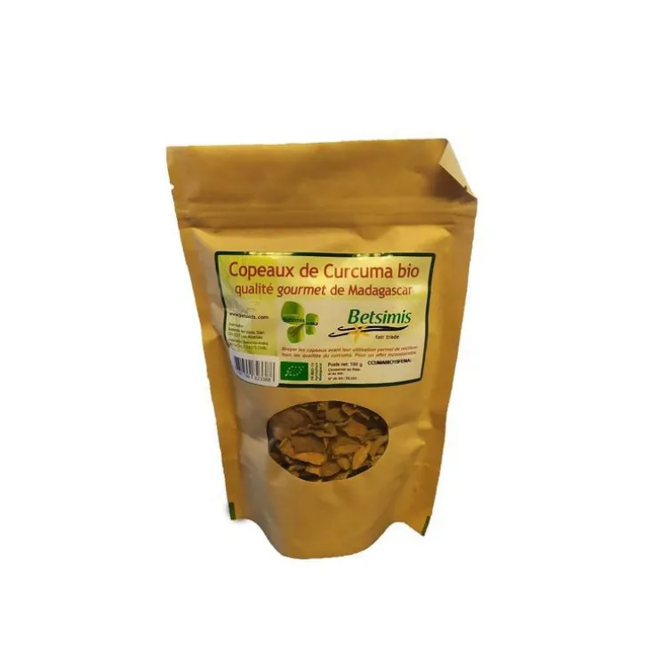 Copeaux de curcuma bio Betsimis - 100 g