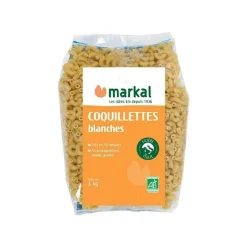Coquillettes blanches bio Markal - 1kg