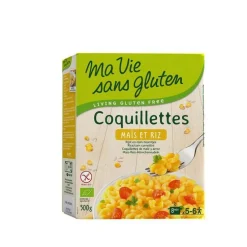 Coquillettes maïs riz étui carton 500g