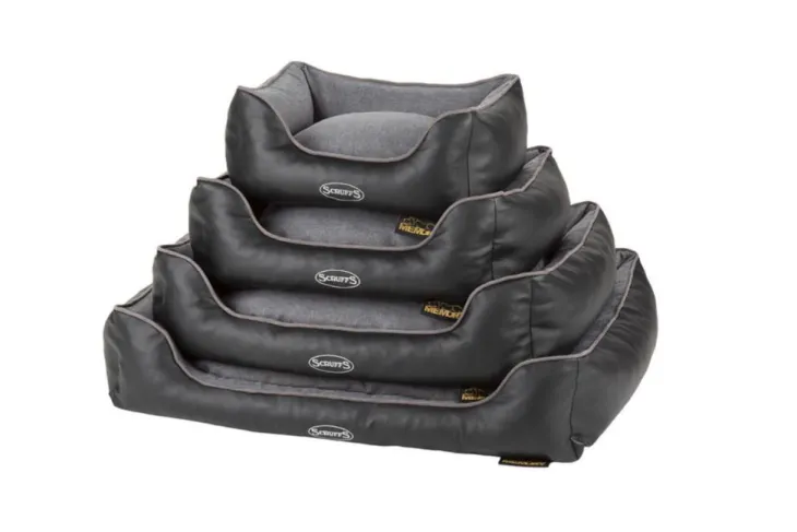 Corbeille à mémoire de forme pour chien gris Hilton Scruffs – Taille S