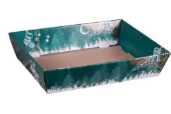 Corbeille Calgary en carton décoré Cav Service - 37 x 28 x 8 cm