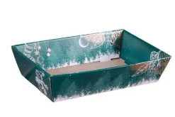 Corbeille Calgary en carton décoré Cav Service - 34 x 21 x 8 cm