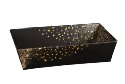 Corbeille panier gourmand Petra noire - 21 x 41 cm