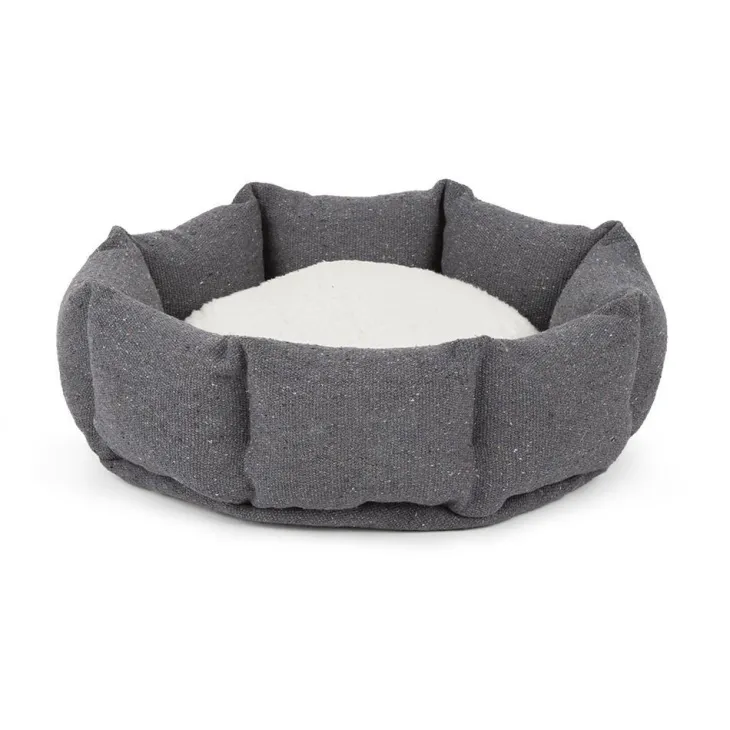 Corbeille pour chat en tissu gris anthracite Scruffs Eco Eden - 45 cm