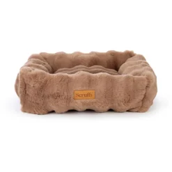 Corbeille pour chien Alpine coloris marron en tissu Scruffs Taille M - 60 x 50 cm