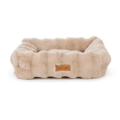 Corbeille pour chien Alpine coloris beige en tissu Scruffs Taille M - 60 x 50 cm
