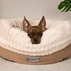 Corbeille pour chien et chat beige Ellen Scruffs - Taille M