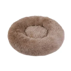 Corbeille ronde moelleuse beige pour chien et chat Wouapy - 60 cm