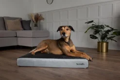Couchage orthopédique pour chien coloris gris Scruffs ArmourDillo Orthopaedic - Taille XL 116 x 75 x 15 cm